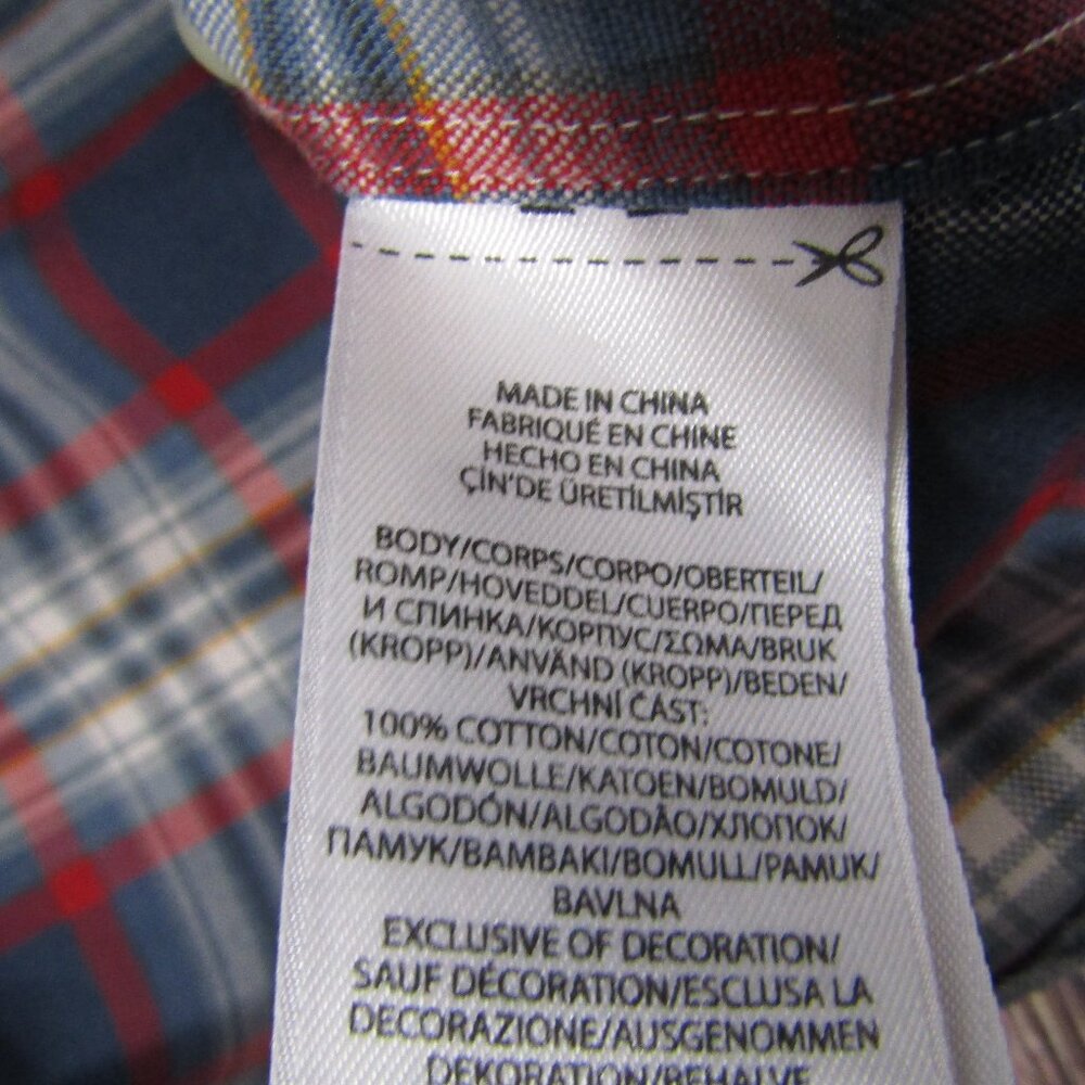 Ralph Lauren Mens Small Blue Red Plaid Button Down Dress Shirt Logo Classic Fit - Picture 3 of 5